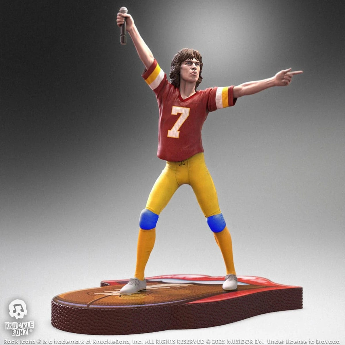 Rolling Stones statuette Rock Iconz Mick Jagger US Tour 1981 (Burgundy Jersey) 22 cm - Image 1