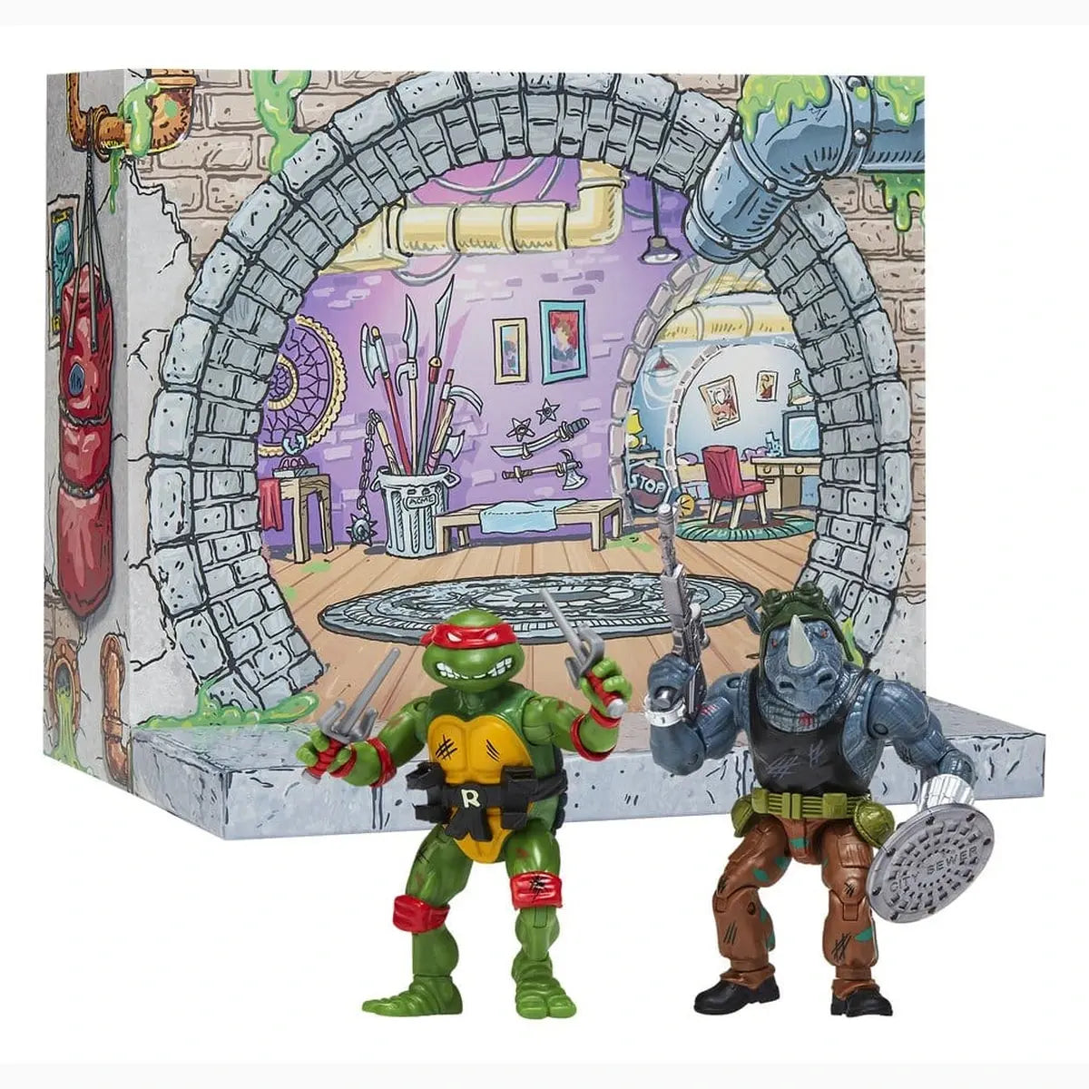 Les Tortues Ninja: Remastered figurines Raphael vs. Rocksteady - Image 3