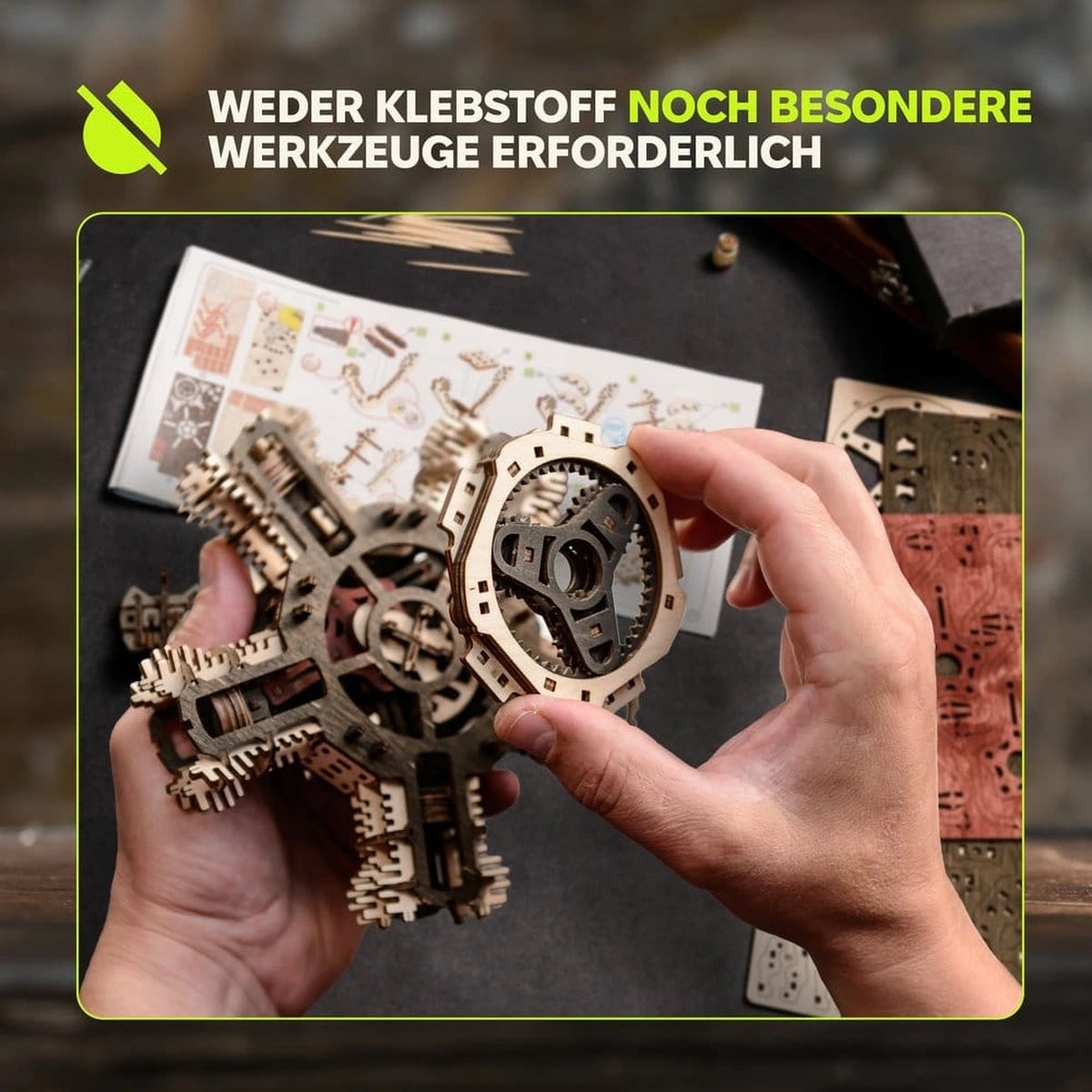 Ugears 3D maquette en bois R-5 Moteur d'avion 25 cm - Image 5