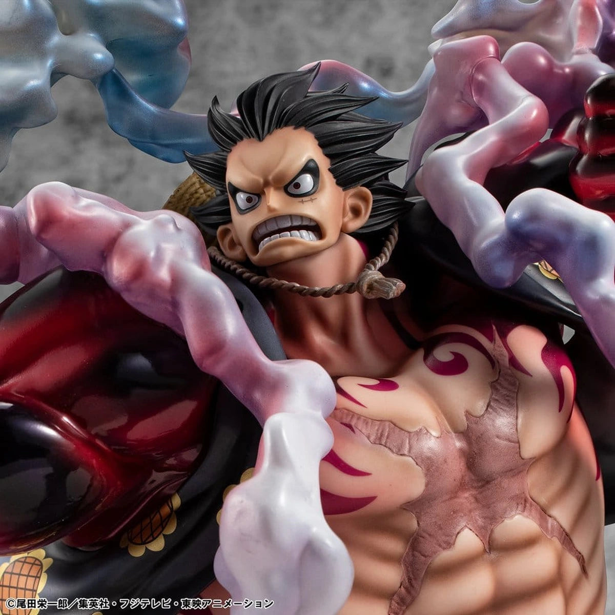 One Piece figurine PVC Portrait.Of.Pirates SA-Maximum Monkey D. Luffy Gear 4 Bounce-Man 10th Limited Ver. 30 cm - Image 5