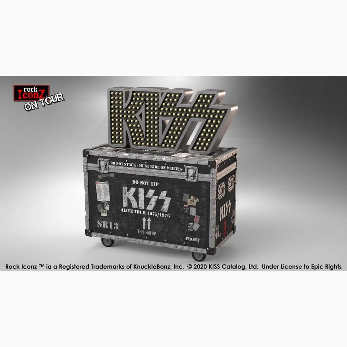 Kiss statuette Rock Ikonz On Tour caisse de tournée + décor de scène Alive! Tour - Image 6