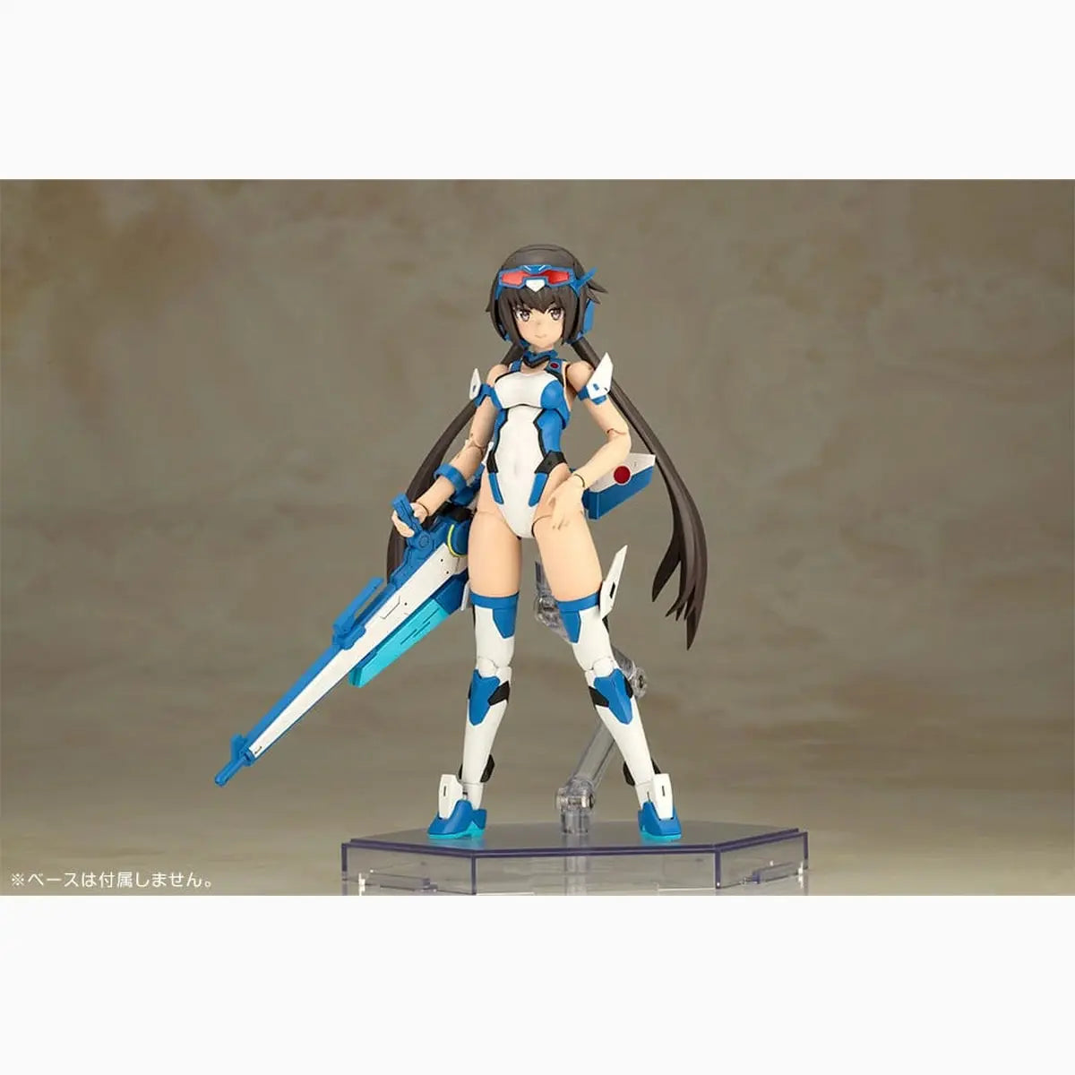Frame Arms Girl figurine Plastic Model Kit Stylet Swimsuit Blue Impulse Color Ver. 16 cm - Image 6