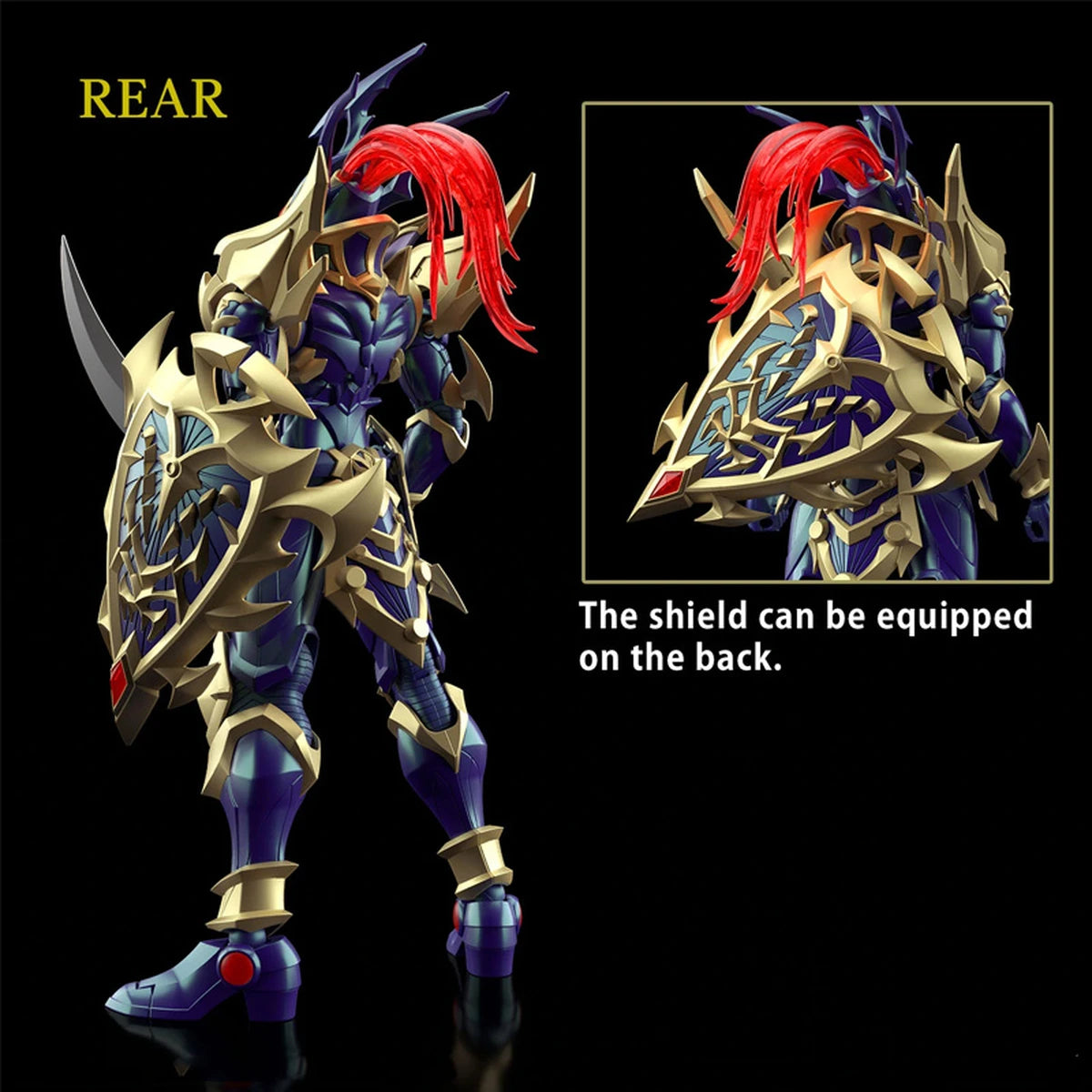 Yu Gi Oh Figure-Rise Standard Amplified Black Luster Soldier - Image 2