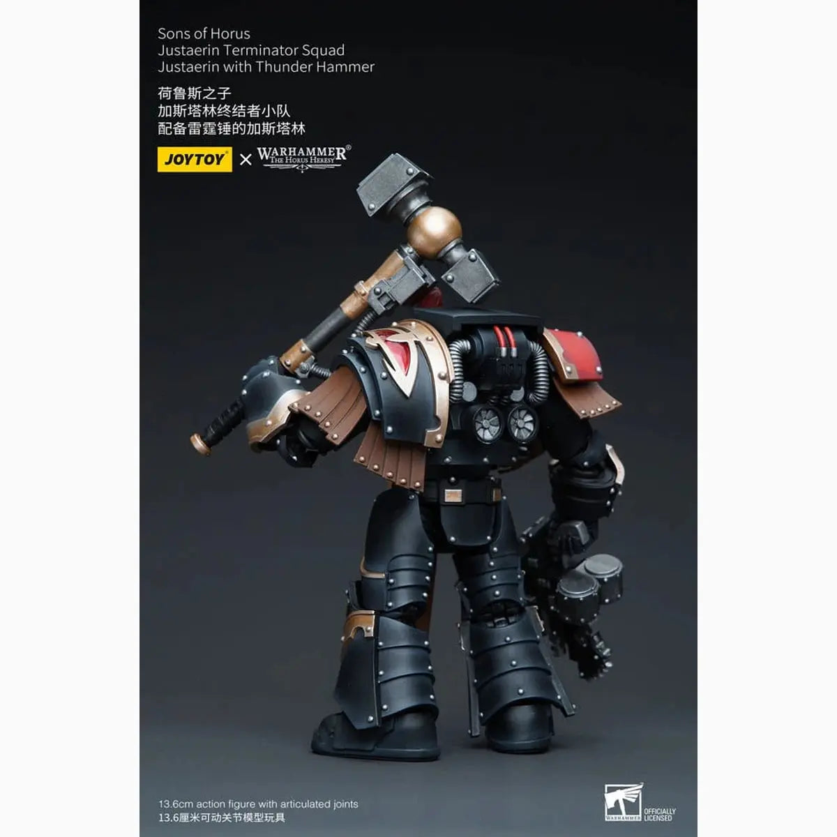 Warhammer The Horus Heresy figurine 1/18 Sons of Horus Justaerin Terminator Squad Justaerin with Thunder Hammer 12 cm - Image 5