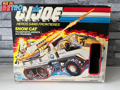 G.I JOE SNOW CAT + FROSBITE 1985 Heros Sans Frontières Boîte FR Figurine et Véhicule pour Figurines