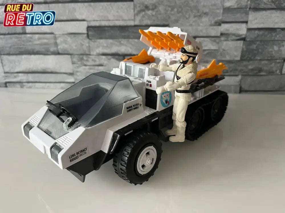 G.I JOE SNOW CAT + FROSBITE 1985 Heros Sans Frontières Boîte FR Figurine et Véhicule pour Figurines