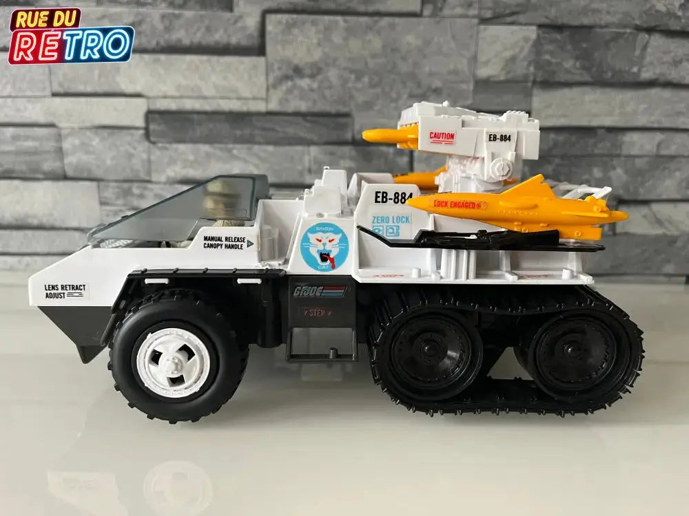 G.I JOE SNOW CAT + FROSBITE 1985 Heros Sans Frontières Boîte FR Figurine et Véhicule pour Figurines