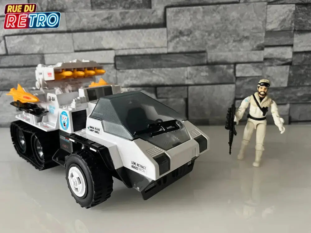 G.I JOE SNOW CAT + FROSBITE 1985 Heros Sans Frontières Boîte FR Figurine et Véhicule pour Figurines