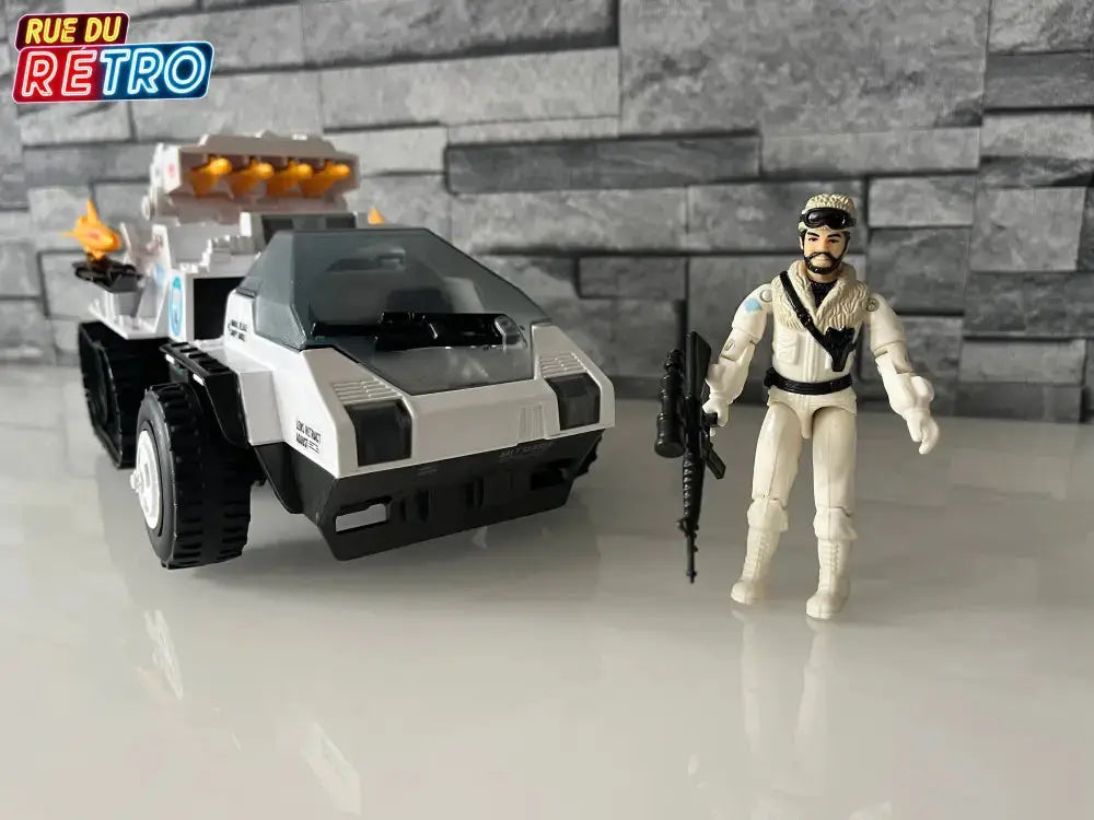 G.I JOE SNOW CAT + FROSBITE 1985 Heros Sans Frontières Boîte FR Figurine et Véhicule pour Figurines