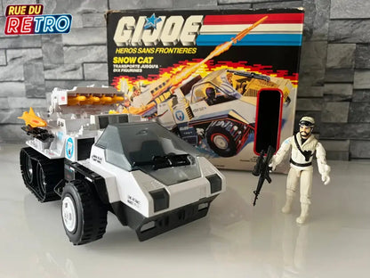 G.I JOE SNOW CAT + FROSBITE 1985 Heros Sans Frontières Boîte FR Figurine et Véhicule pour Figurines