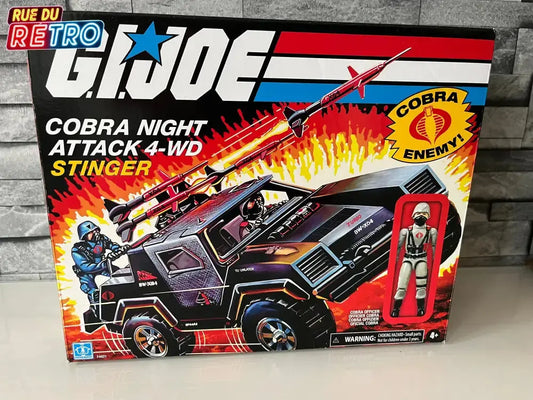 G.I JOE STINGER COBRA NIGHT ATTACK 4-WD Figurine et Véhicule pour Figurines