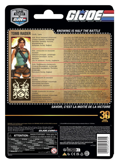 G.I. Joe Classified Series Lara Croft Tomb Raider Retro Cardback Collaborative figurine 15 cm
