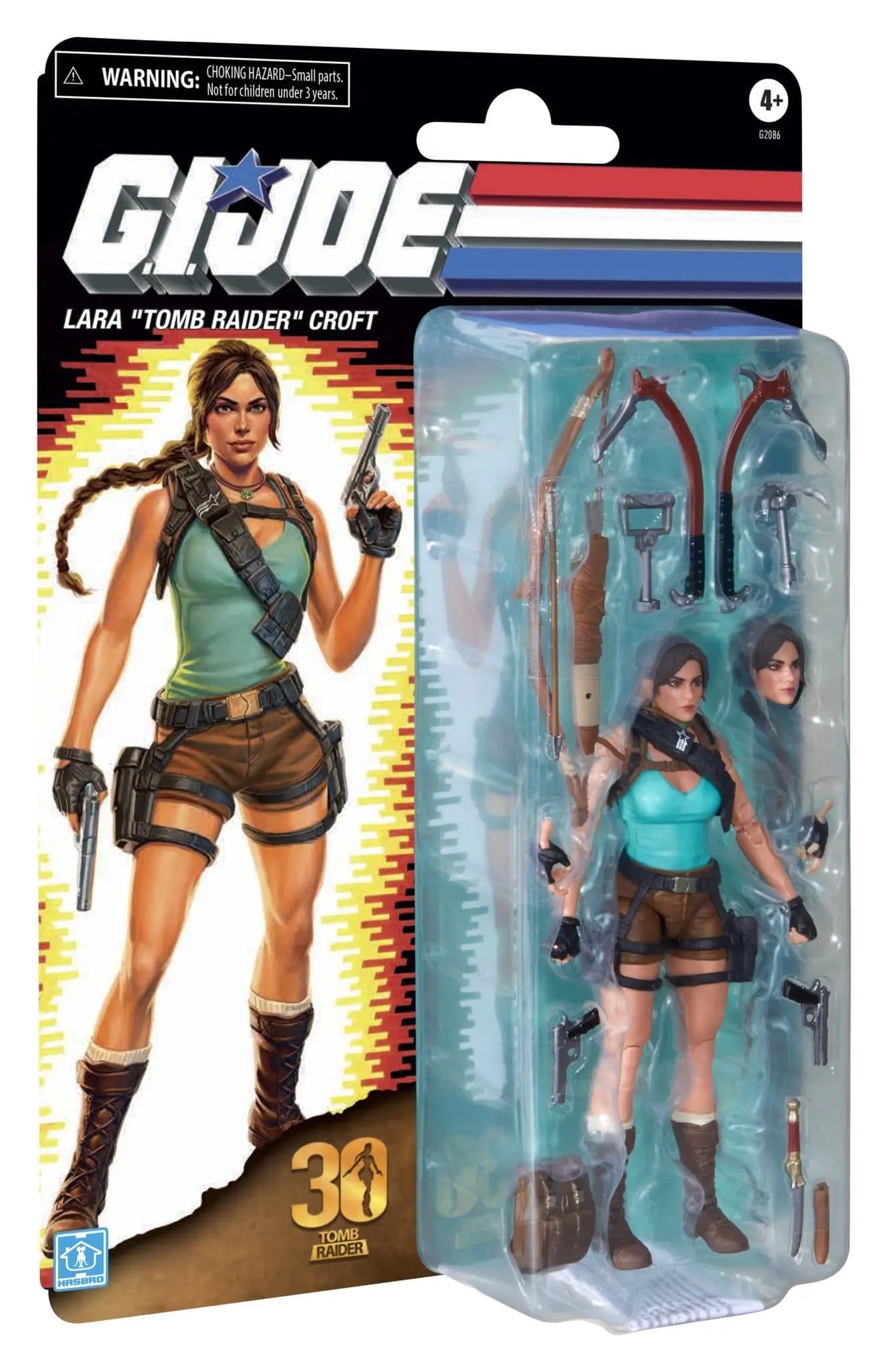 G.I. Joe Classified Series Lara Croft Tomb Raider Retro Cardback Collaborative figurine 15 cm