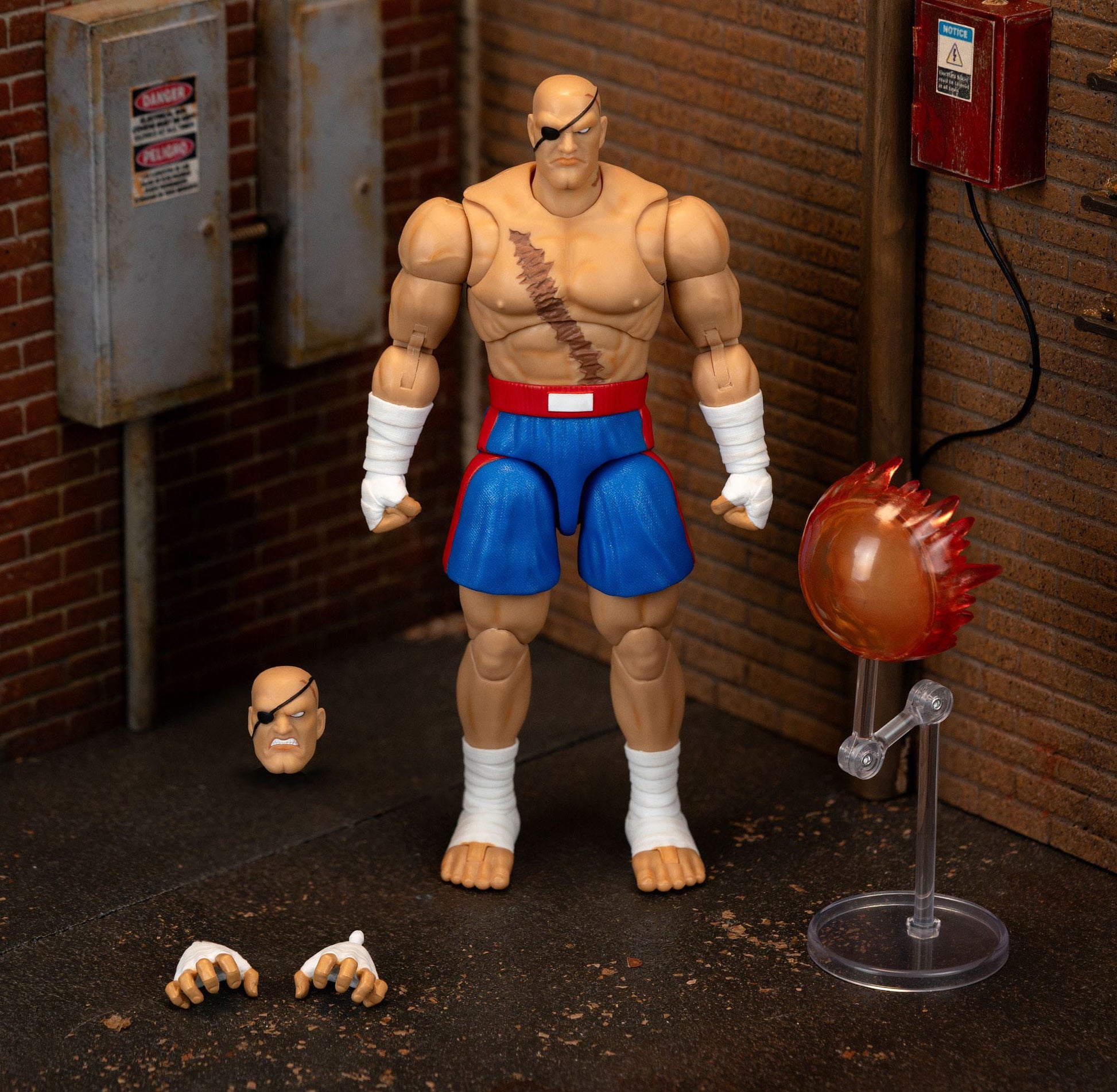 Ultra Street Fighter II: The Final Challengers Sagat figurine 1/12 19 cm Jada Toys