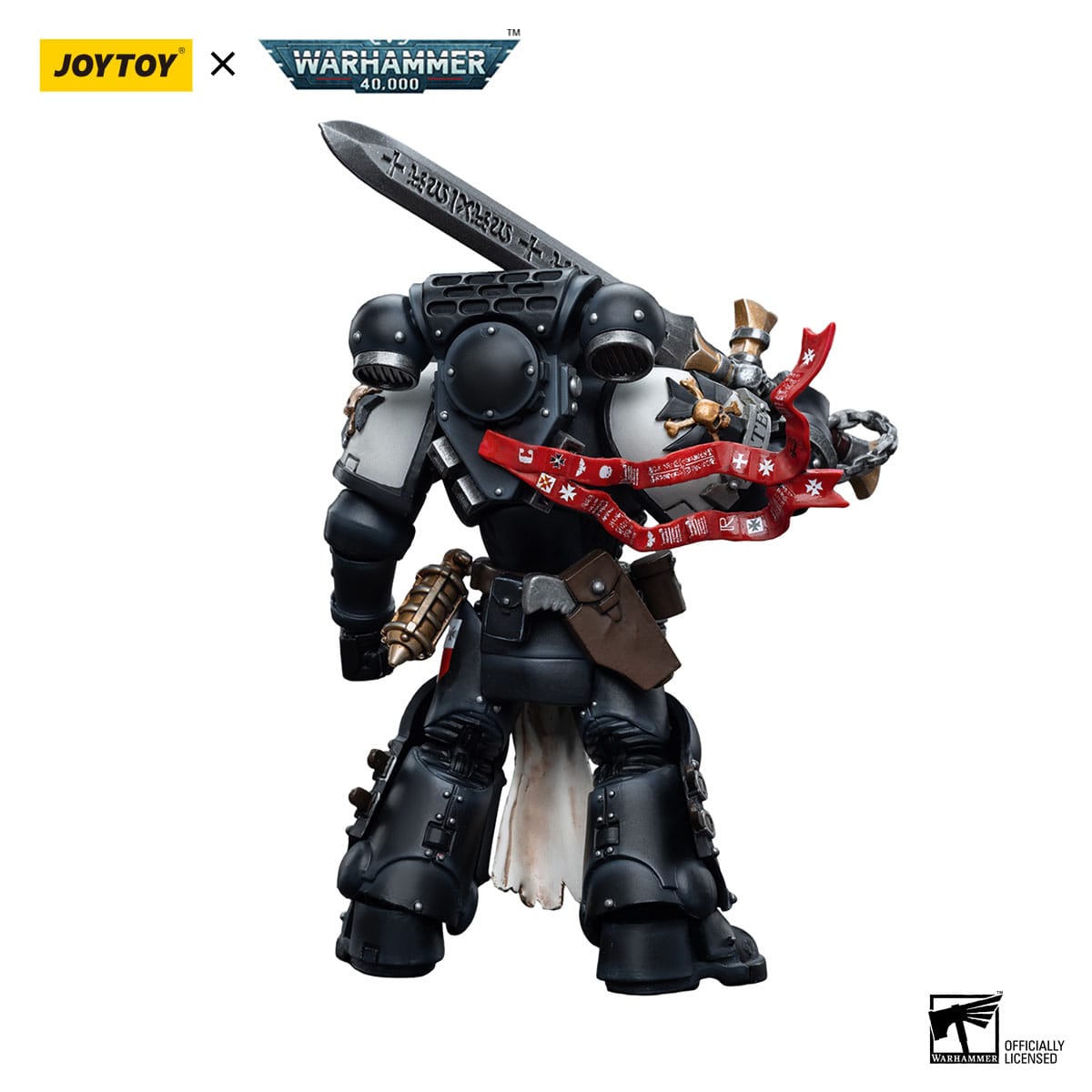 Warhammer 40k figurine 1/18 Black Templars Emperor's Champion Bayard's Revenge 12 cm Joy Toy