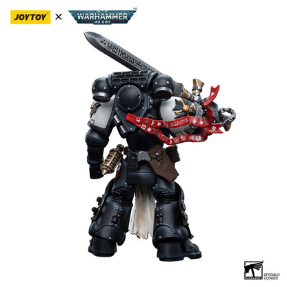 Warhammer 40k figurine 1/18 Black Templars Emperor's Champion Bayard's Revenge 12 cm Joy Toy