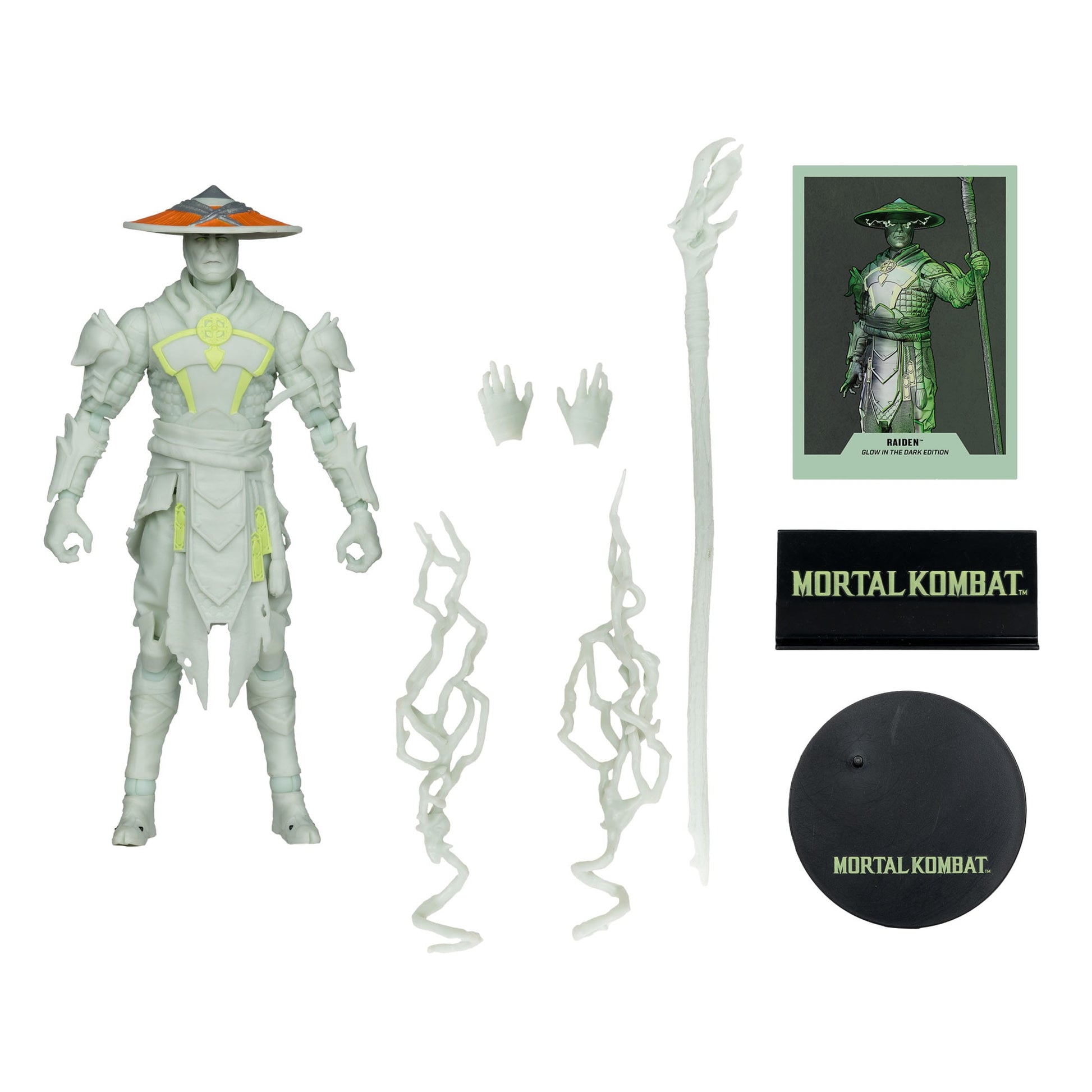 Mortal Kombat Glow in the Dark Edition figurine Raiden (Gold Label) 18 cm McFarlane Toys