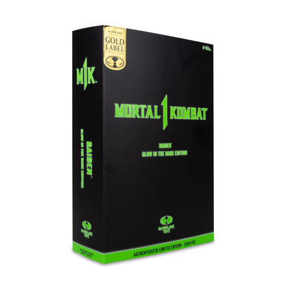 Mortal Kombat Glow in the Dark Edition figurine Raiden (Gold Label) 18 cm McFarlane Toys