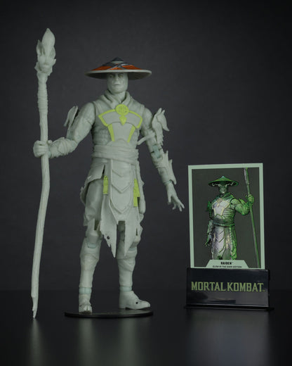 Mortal Kombat Glow in the Dark Edition figurine Raiden (Gold Label) 18 cm McFarlane Toys