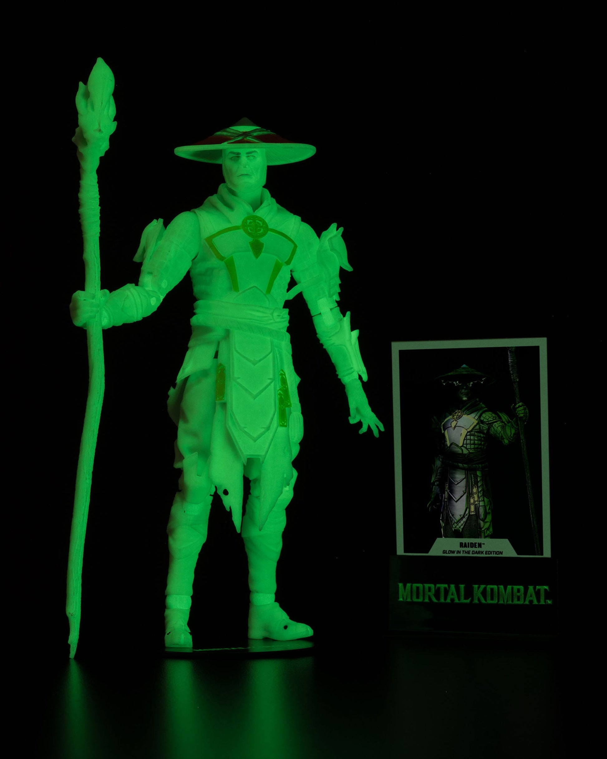 Mortal Kombat Glow in the Dark Edition figurine Raiden (Gold Label) 18 cm McFarlane Toys