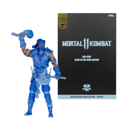 Mortal Kombat figurine Glow in the Dark Edition Sub-Zero (Gold Label) 18 cm McFarlane Toys