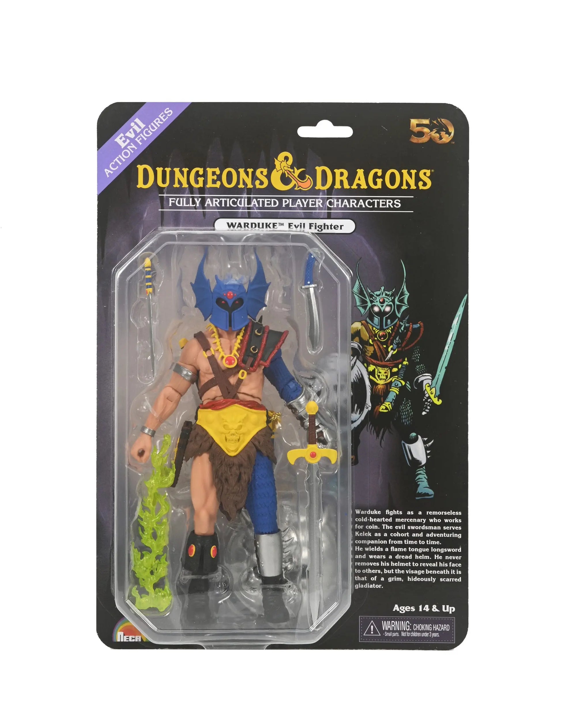 Dungeons & Dragons Warduke figurine 50th Anniversary on Blister Card 18 cm Neca