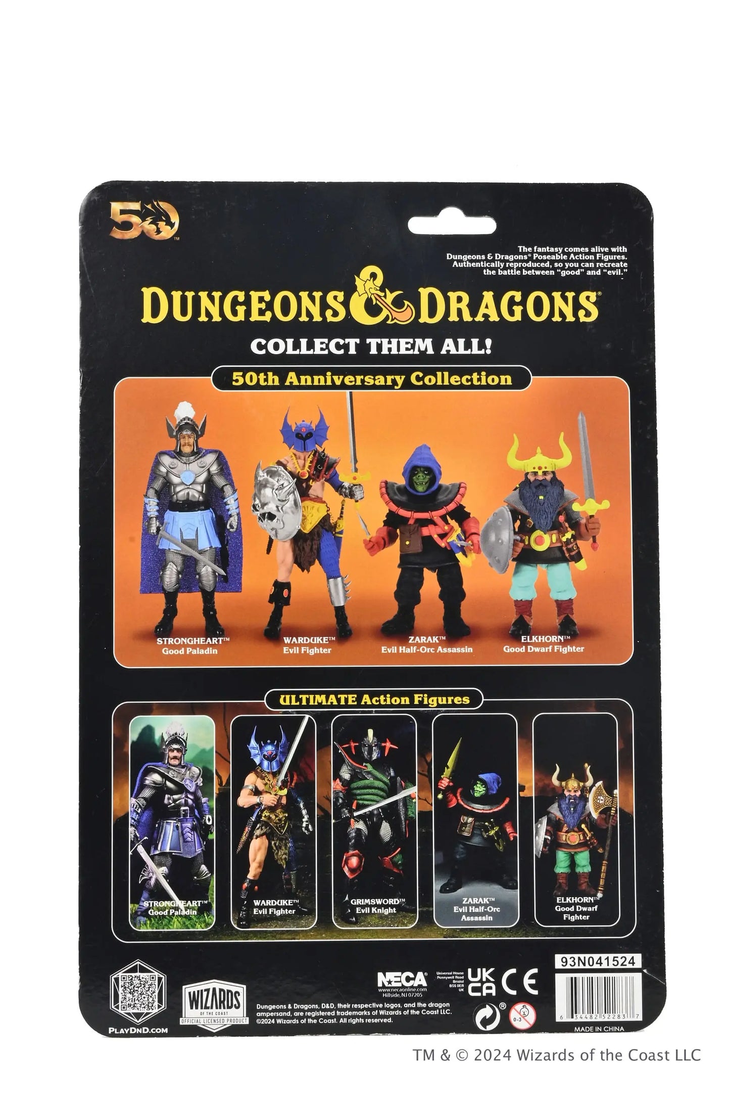 Dungeons and Dragons 50th Anniversary Zarak on Blister Card figurine 18 cm Neca