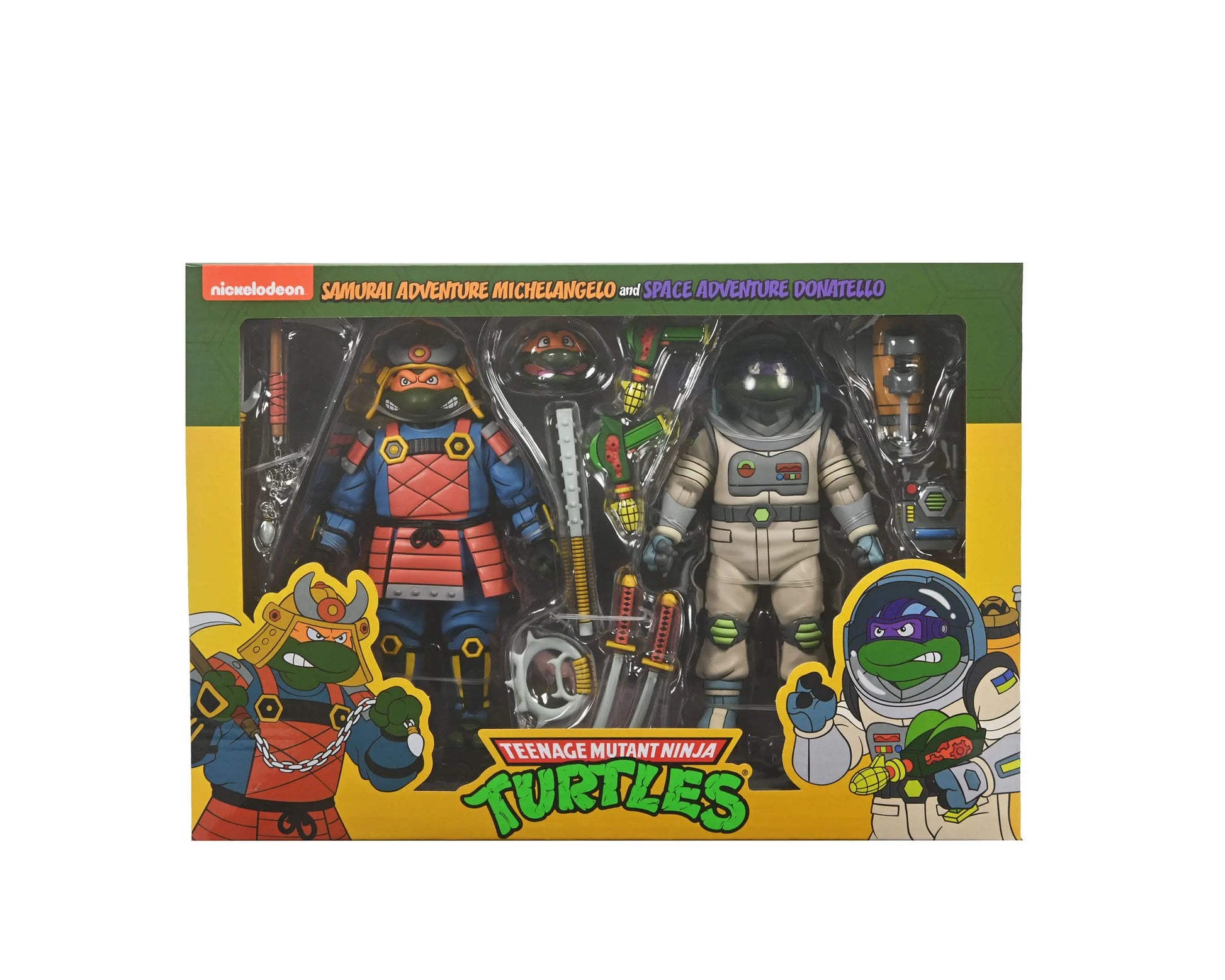 Tortues Ninja Space Adventure & Samurai Turtles (Cartoon) pack 2 figurines 18 cm Neca
