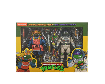 Tortues Ninja Space Adventure & Samurai Turtles (Cartoon) pack 2 figurines 18 cm Neca