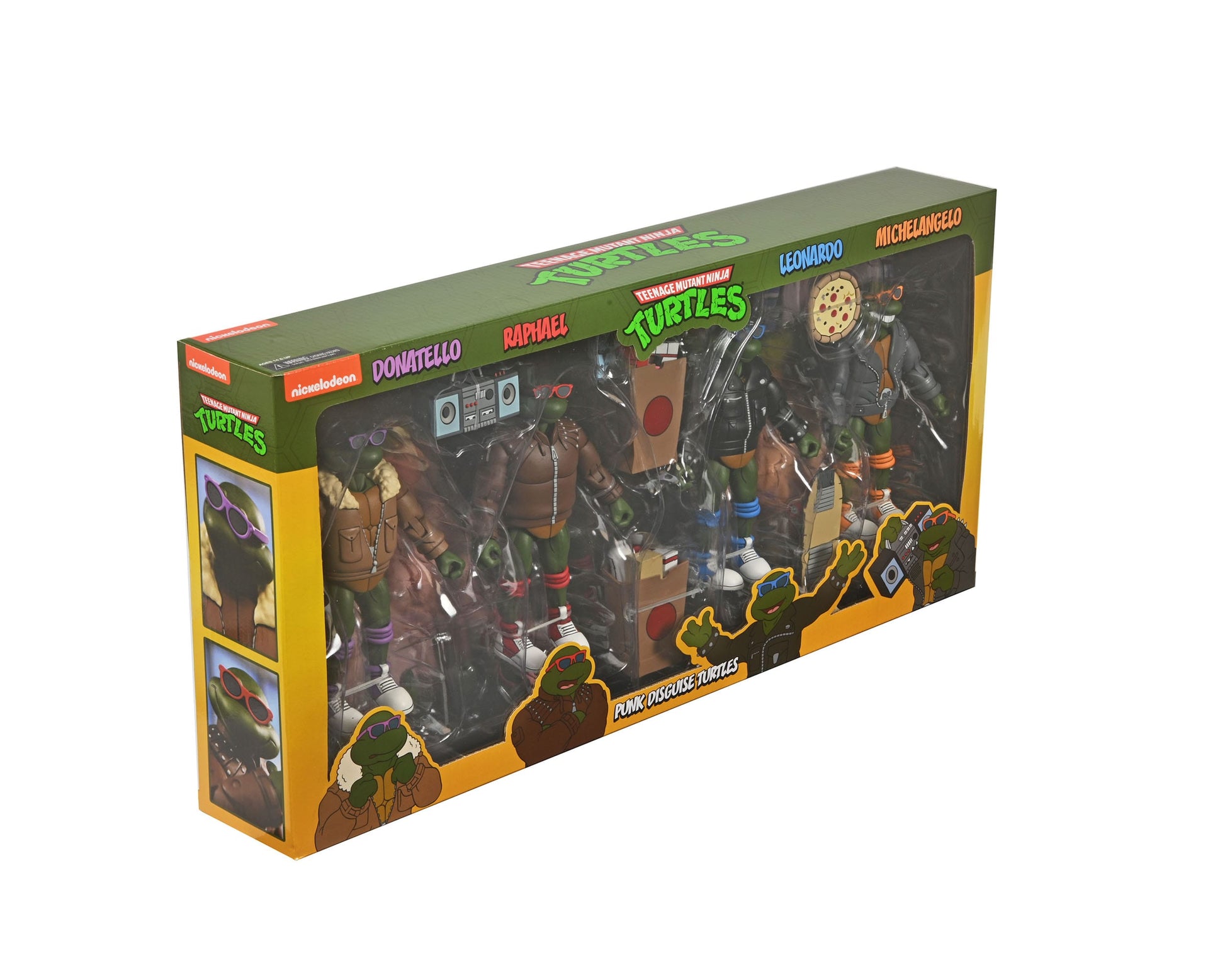 Tortues Ninja Pack de 4 Punk Turtles (Cartoon) figurines 18 cm Neca