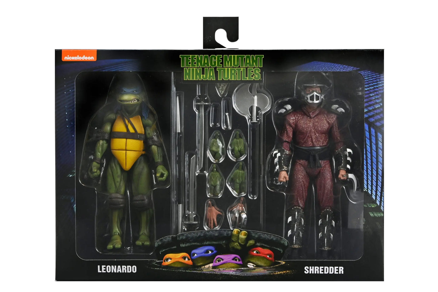 Tortues Ninja Shredder vs Leo (1990 Movie) figurine Roof Top Battle 18 cm Neca