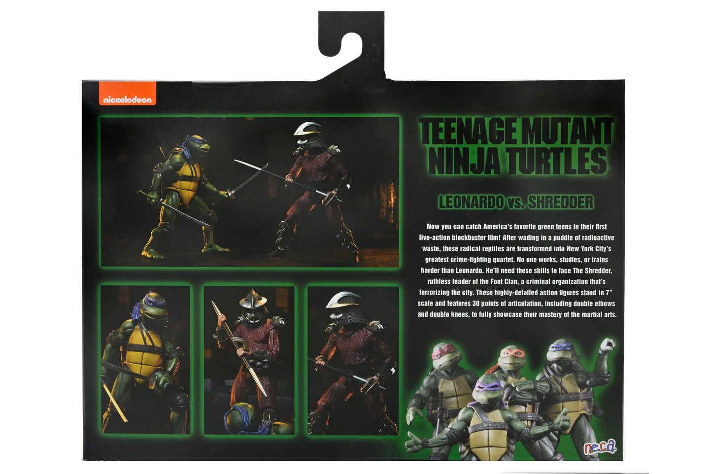 Tortues Ninja Shredder vs Leo (1990 Movie) figurine Roof Top Battle 18 cm Neca