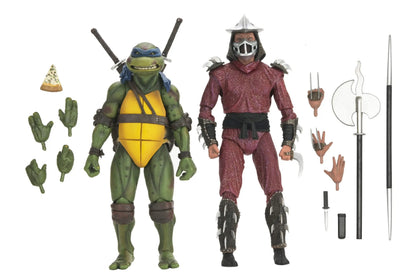 Tortues Ninja Shredder vs Leo (1990 Movie) figurine Roof Top Battle 18 cm Neca