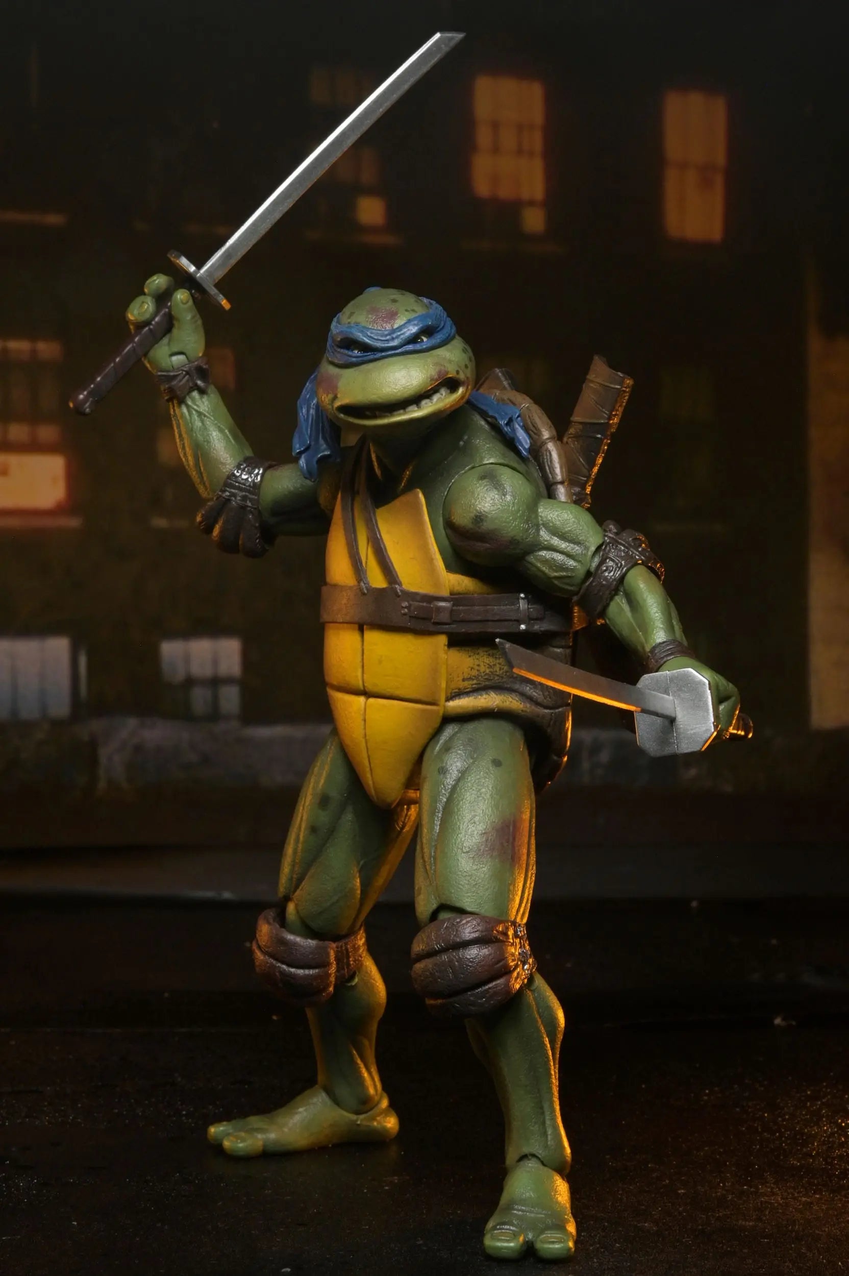 Tortues Ninja Shredder vs Leo (1990 Movie) figurine Roof Top Battle 18 cm Neca