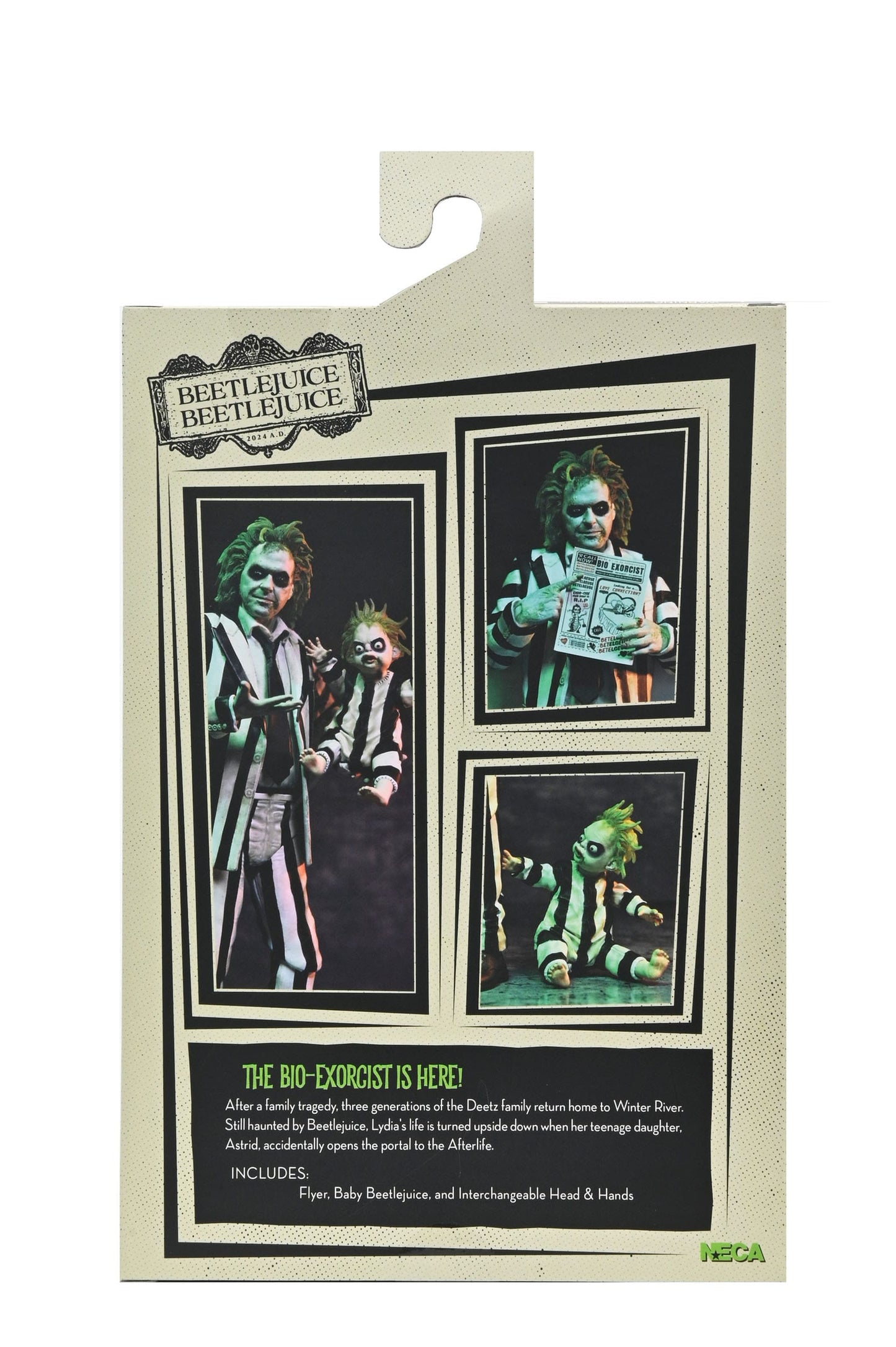 Beetlejuice Beetlejuice figurine 7 Scale Ultimate Striped Suit Beetlejuice 18 cm Neca