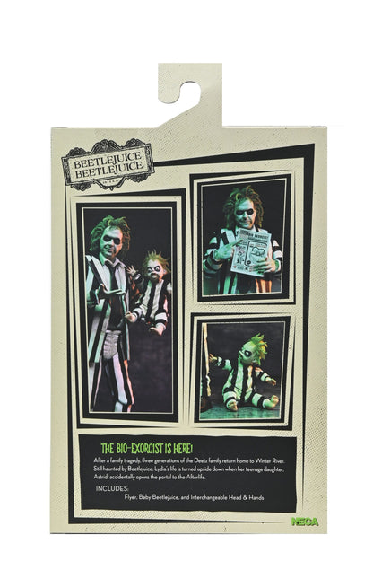 Beetlejuice Beetlejuice figurine 7 Scale Ultimate Striped Suit Beetlejuice 18 cm Neca