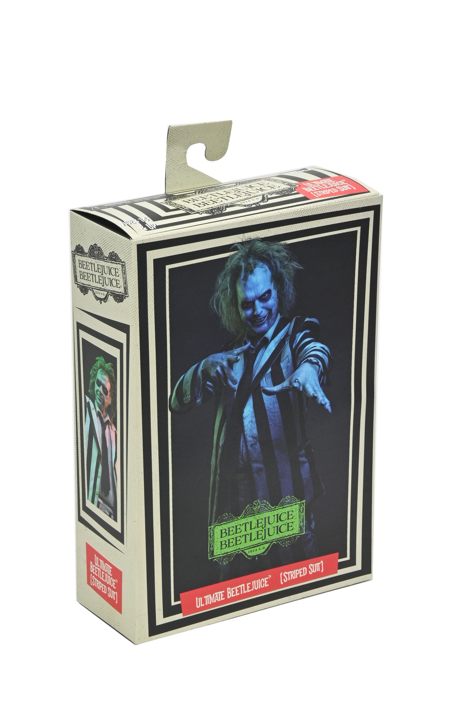 Beetlejuice Beetlejuice figurine 7 Scale Ultimate Striped Suit Beetlejuice 18 cm Neca