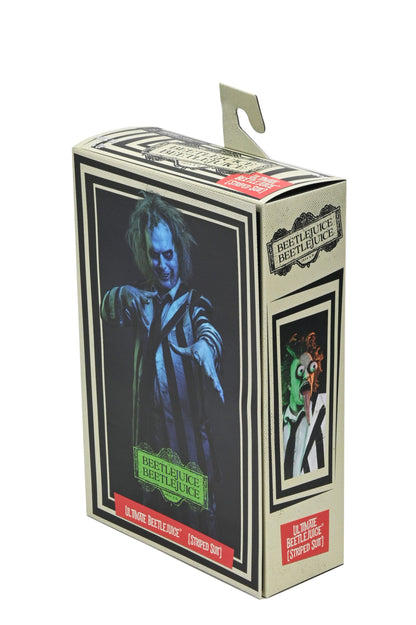 Beetlejuice Beetlejuice figurine 7 Scale Ultimate Striped Suit Beetlejuice 18 cm Neca