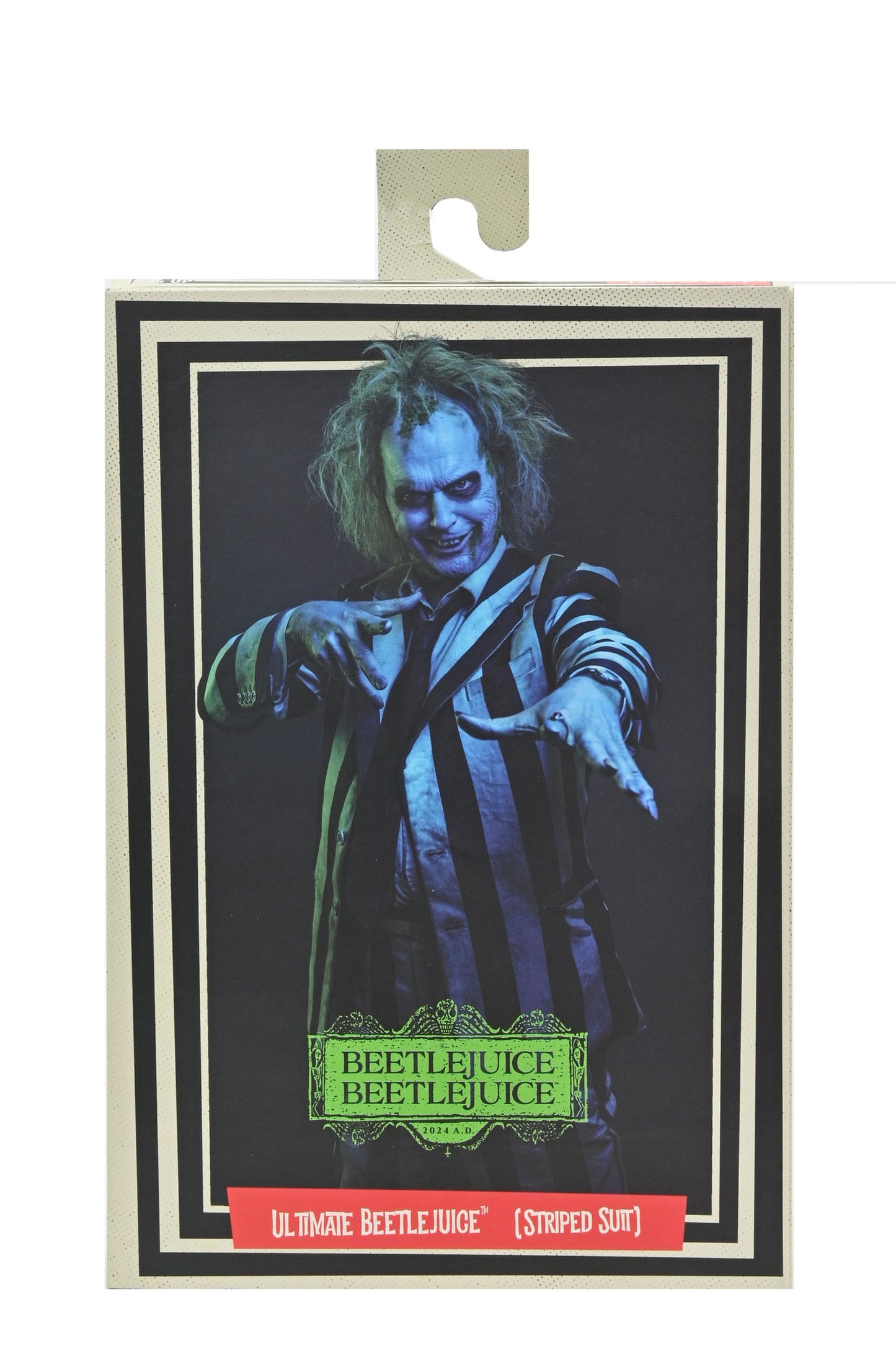 Beetlejuice Beetlejuice figurine 7 Scale Ultimate Striped Suit Beetlejuice 18 cm Neca