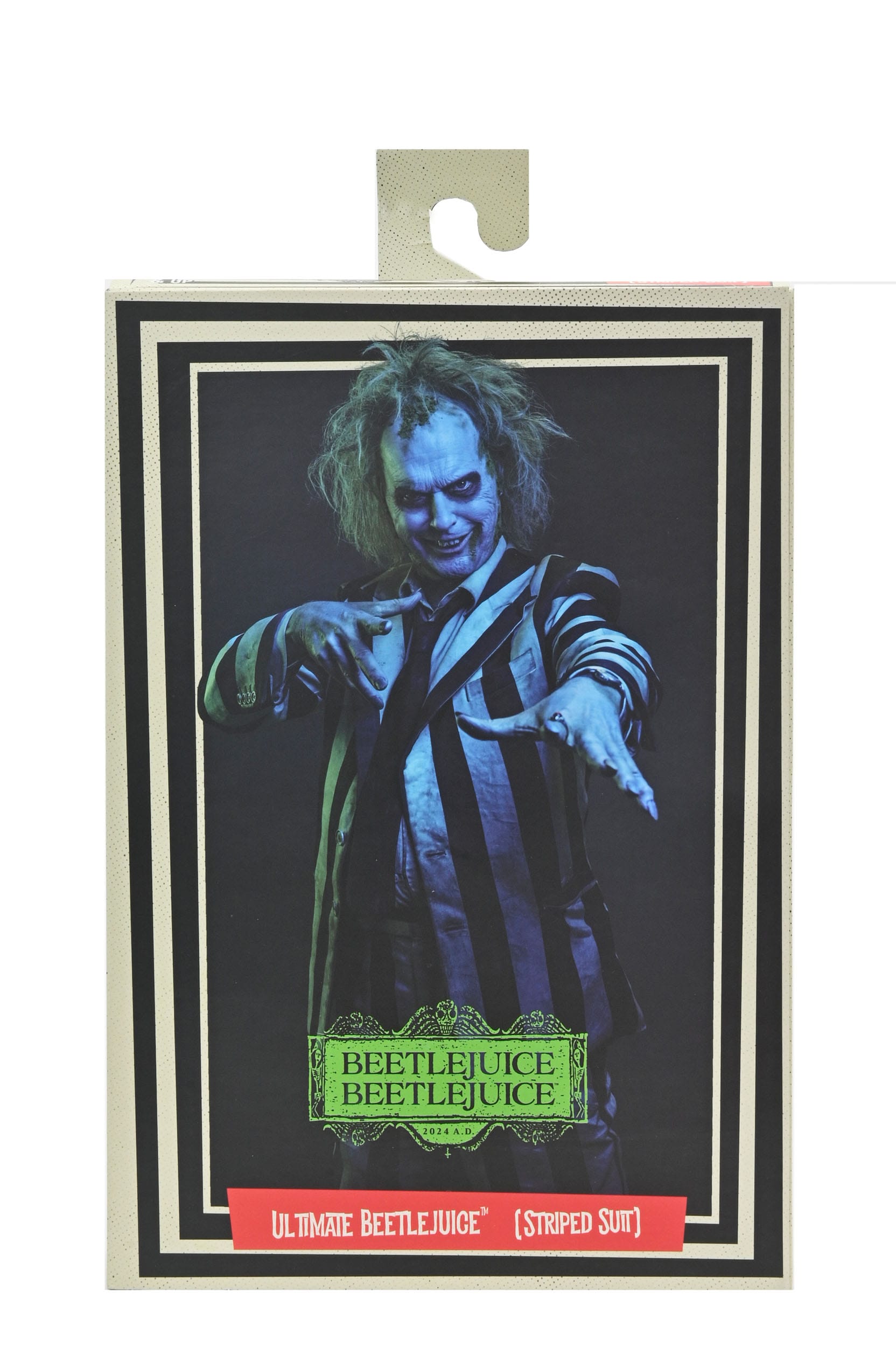 Beetlejuice Beetlejuice figurine 7 Scale Ultimate Striped Suit Beetlejuice 18 cm Neca
