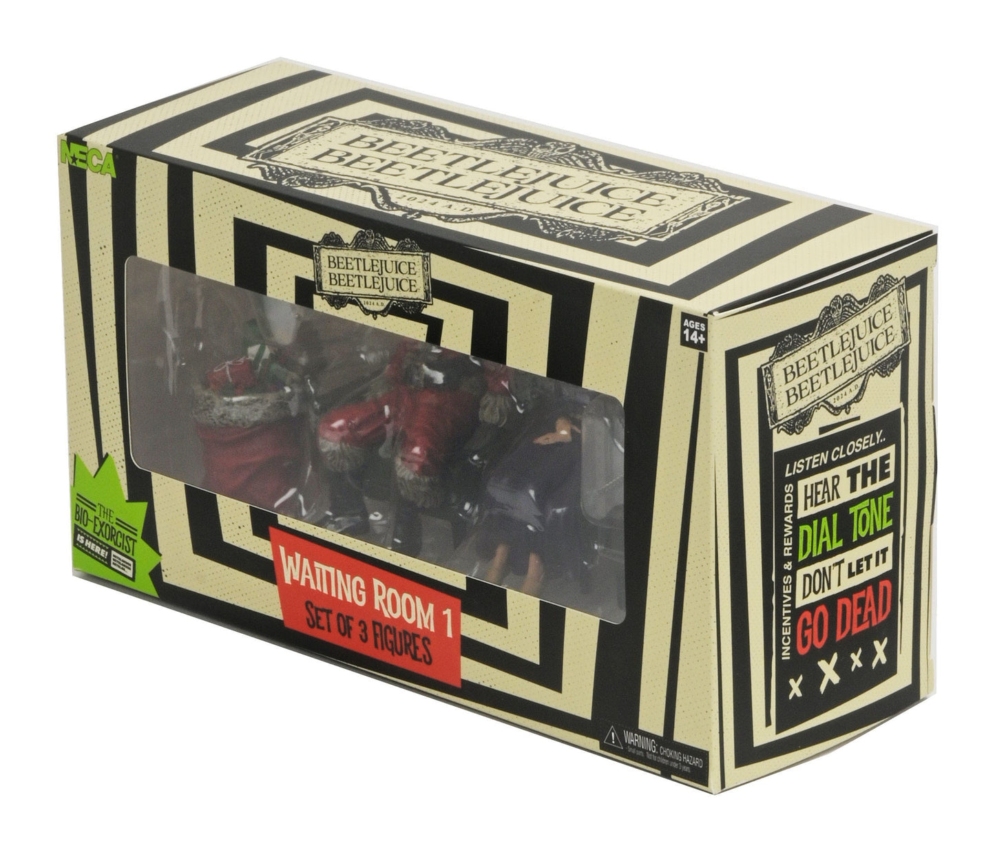 Beetlejuice Beetlejuice pack 3 figurines Waiting Room 1 10 cm Neca