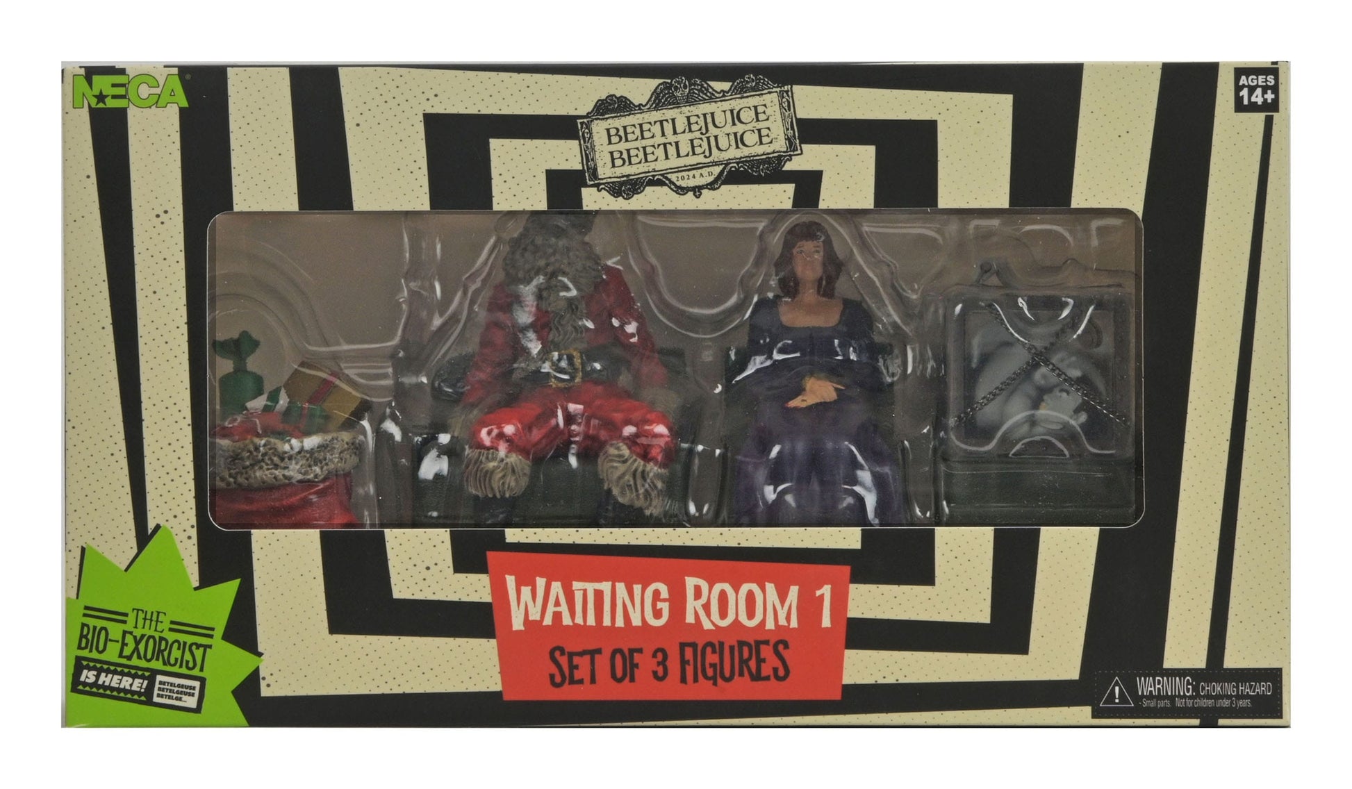 Beetlejuice Beetlejuice pack 3 figurines Waiting Room 1 10 cm Neca