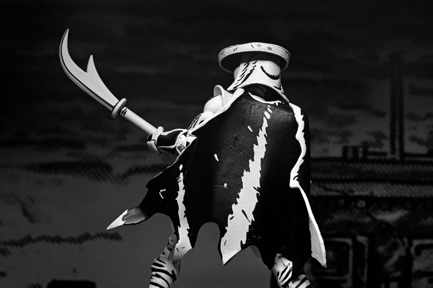 Tortues Ninja Elite Foot Ninja Guard Black & White Teenage Mutant figurine 18 cm Neca