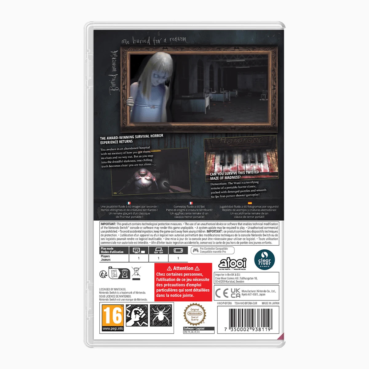 Dementium The Ward Nintendo Switch