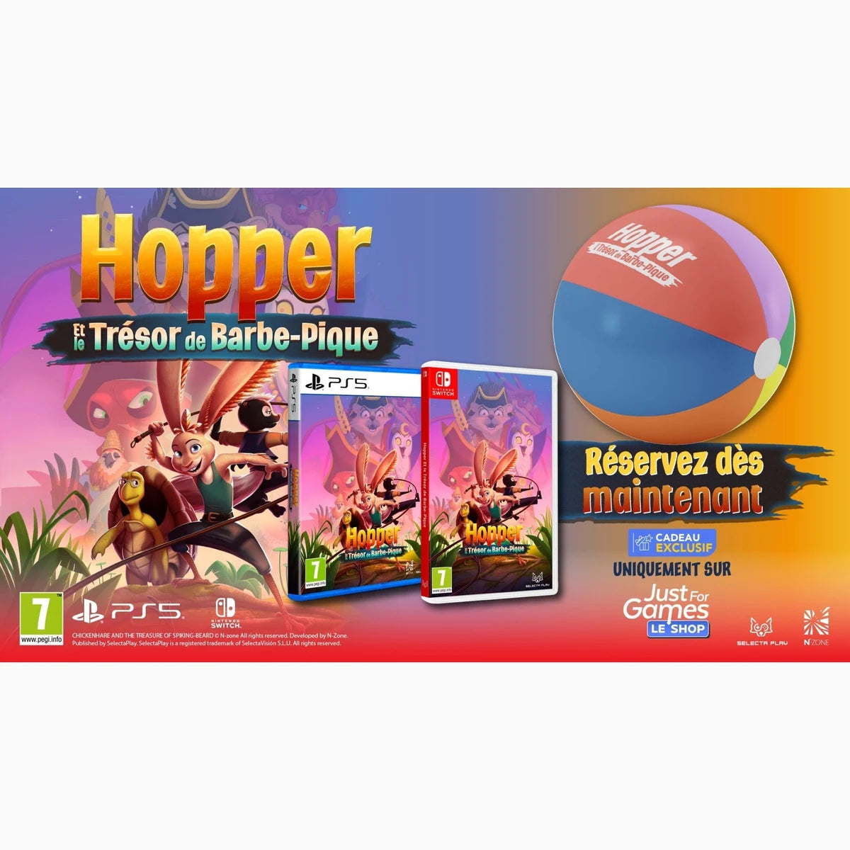 Hopper et le Trésor de Barbe-Pique Nintendo Switch + Bonus