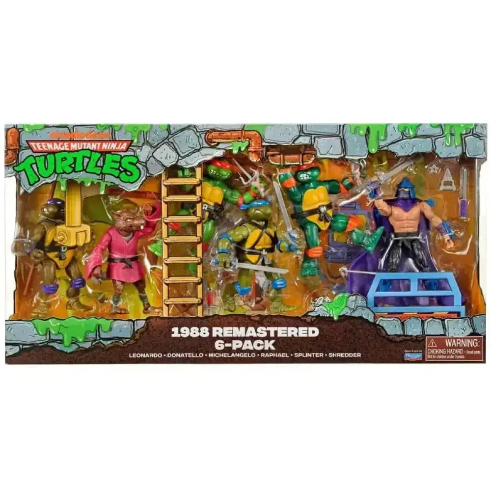 Les Tortues Ninja 6 Figurines 1988 Remastered heo EU Exclusive Playmates