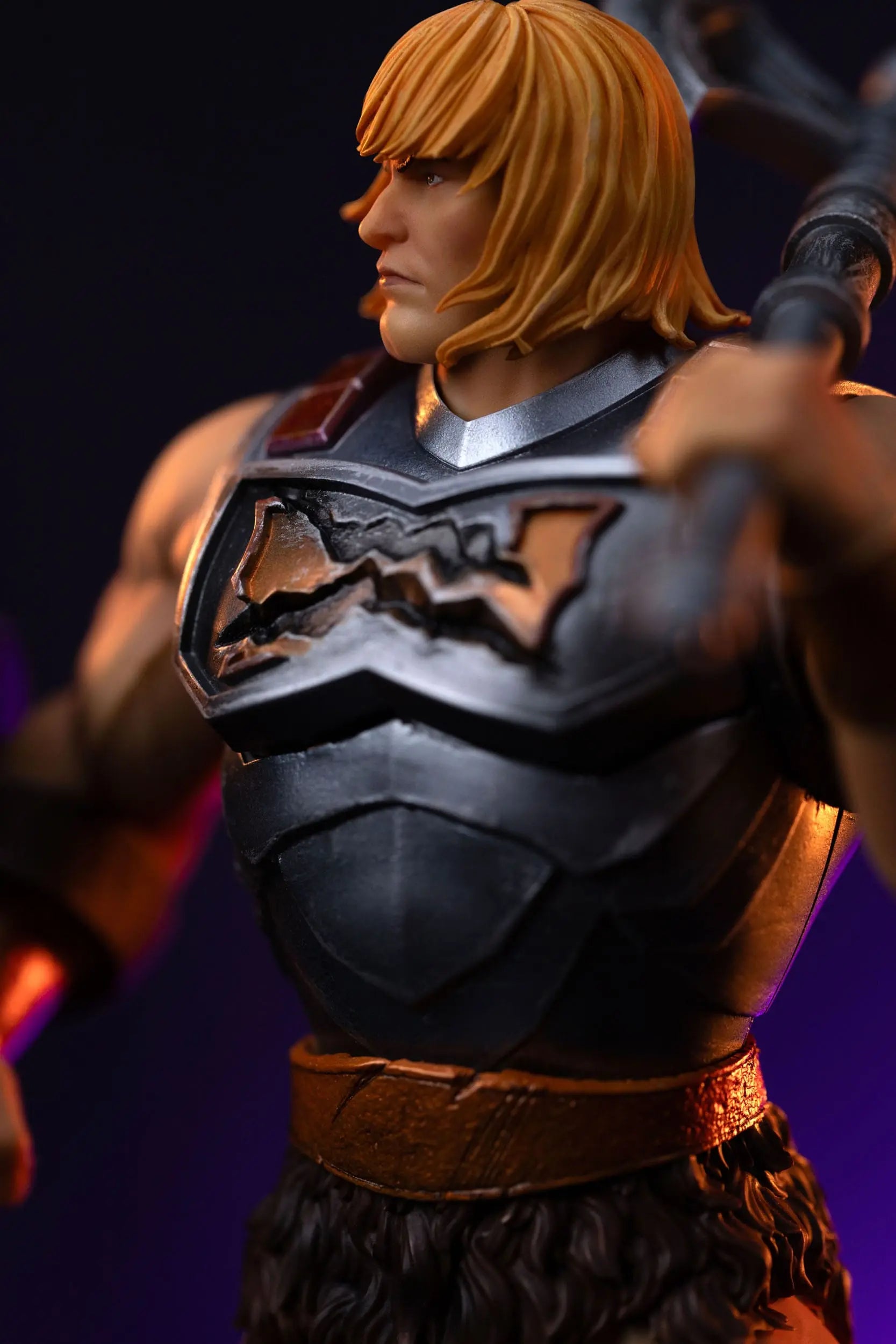 Maitres de l'univers statuette Musclor 1/10 Art-Scale He Man Battle Armor Version 23 cm - Rue Du Retro