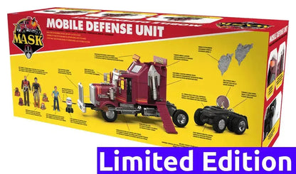 MASK Rhino véhicule Mobile Defense Unit (MDI) + Figurines Scott Trakker & T-BOB SDCC 2025 Exclusive The Loyal Subjects