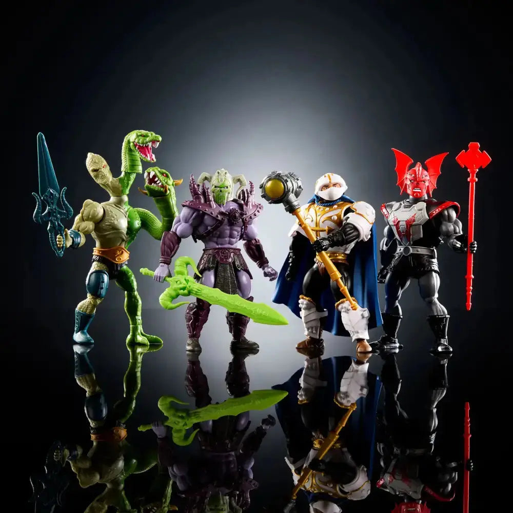 Musclor Les Maîtres de l'univers Motu Masters of the Universe Origins pack 4 figurines exclusives 14cm Mattel