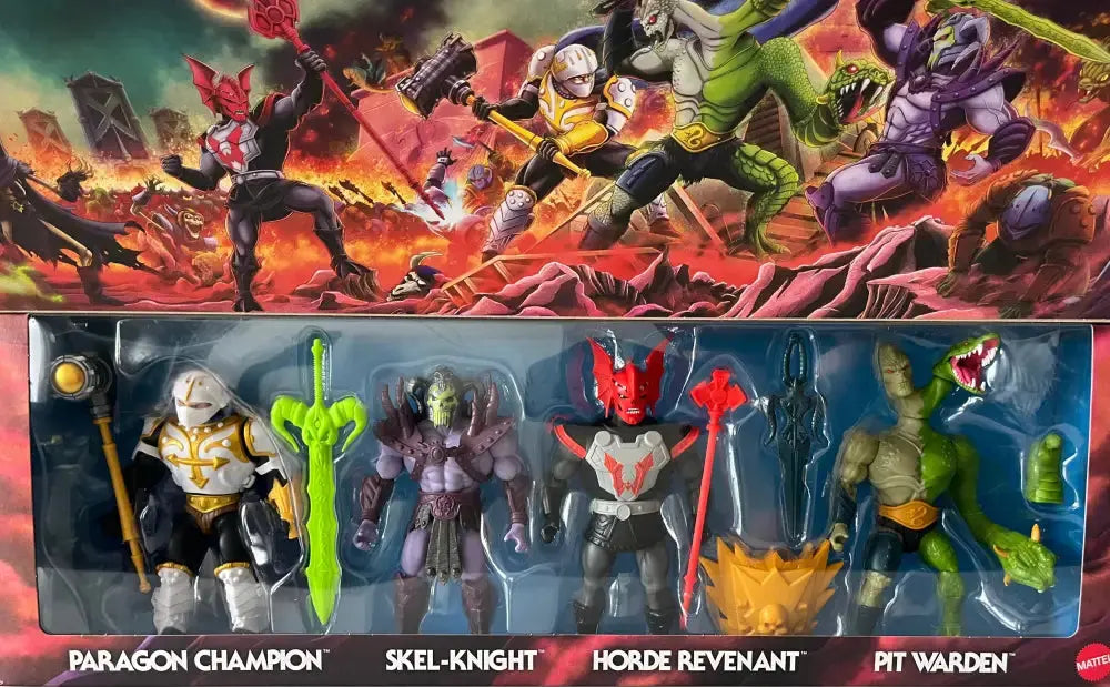 Musclor Les Maîtres de l'univers Motu Masters of the Universe Origins pack 4 figurines exclusives 14cm Mattel